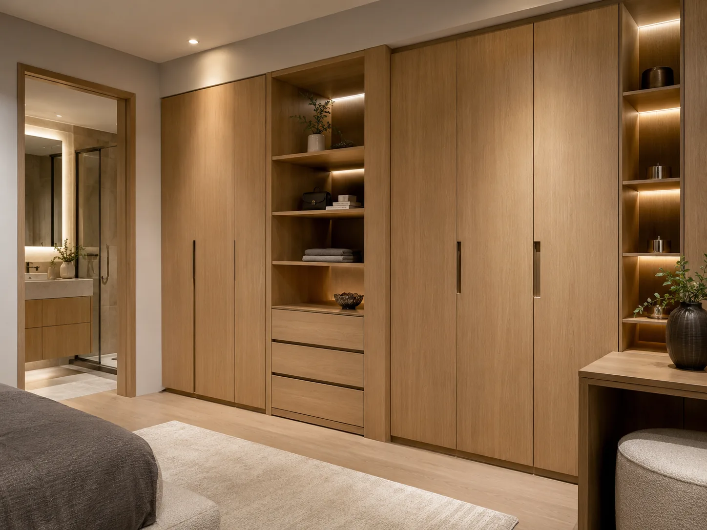 Built-in wardrobe and storage furniture project